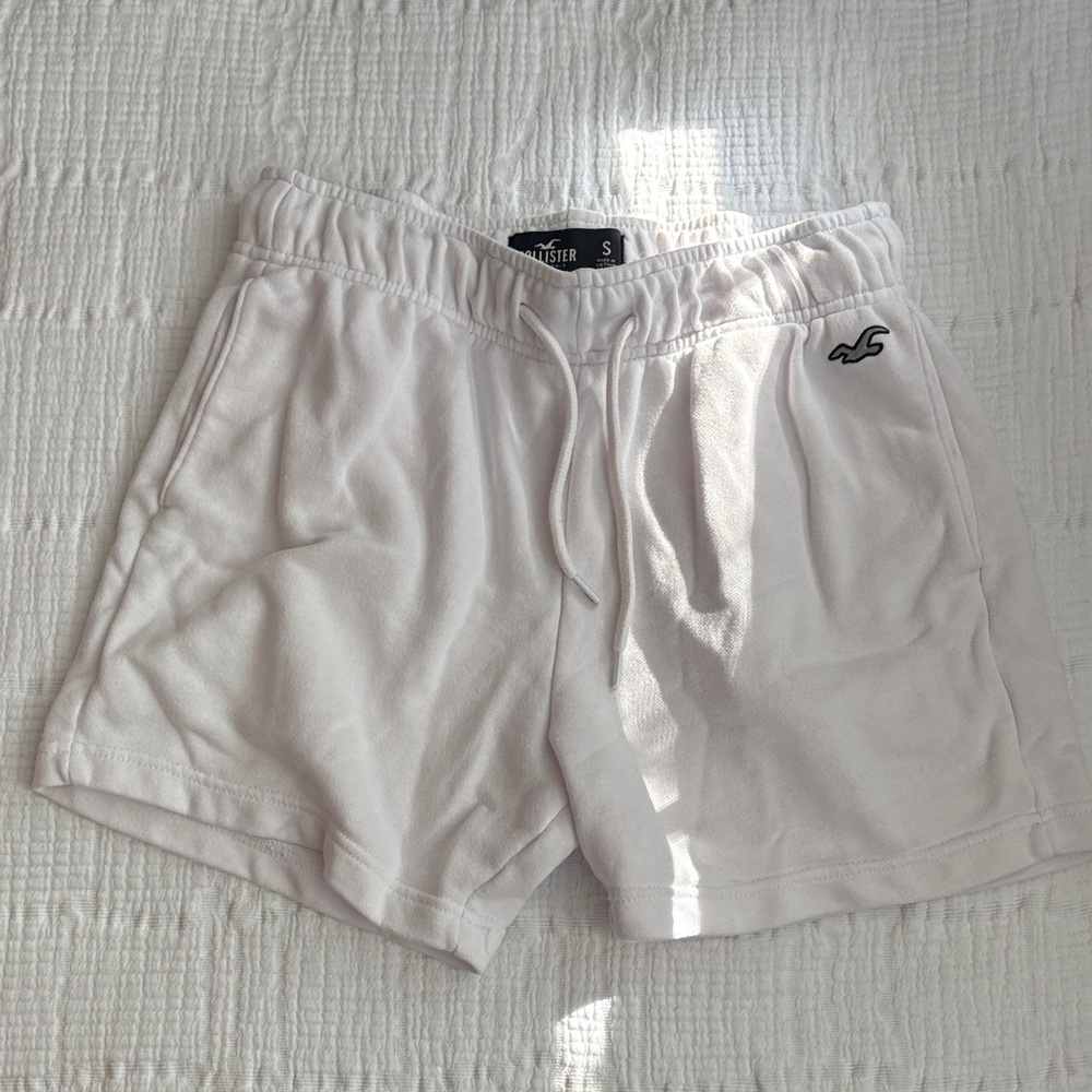 Hollister White Sweat Shorts